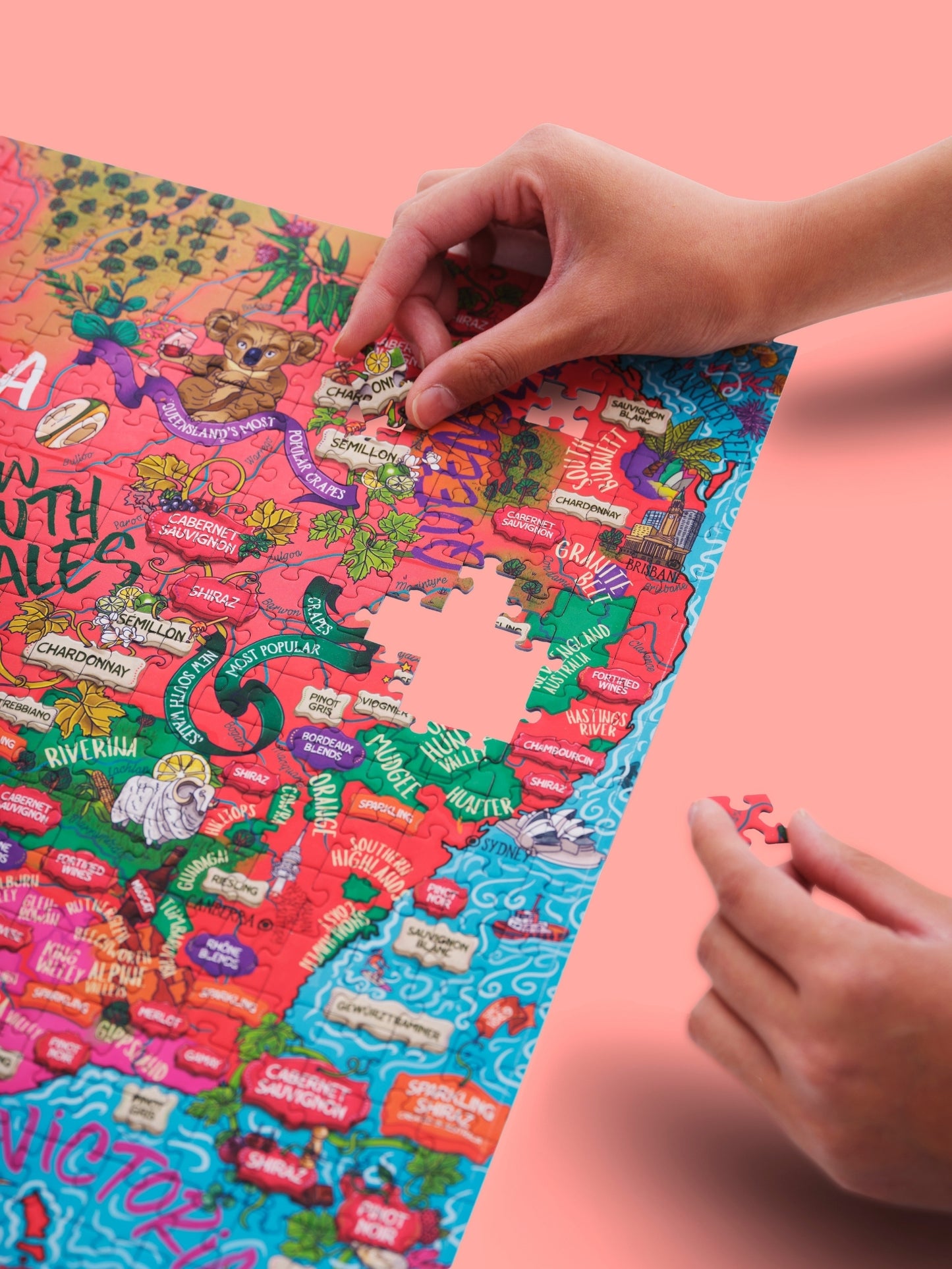 Australia Wine Puzzle - Whisky Grail