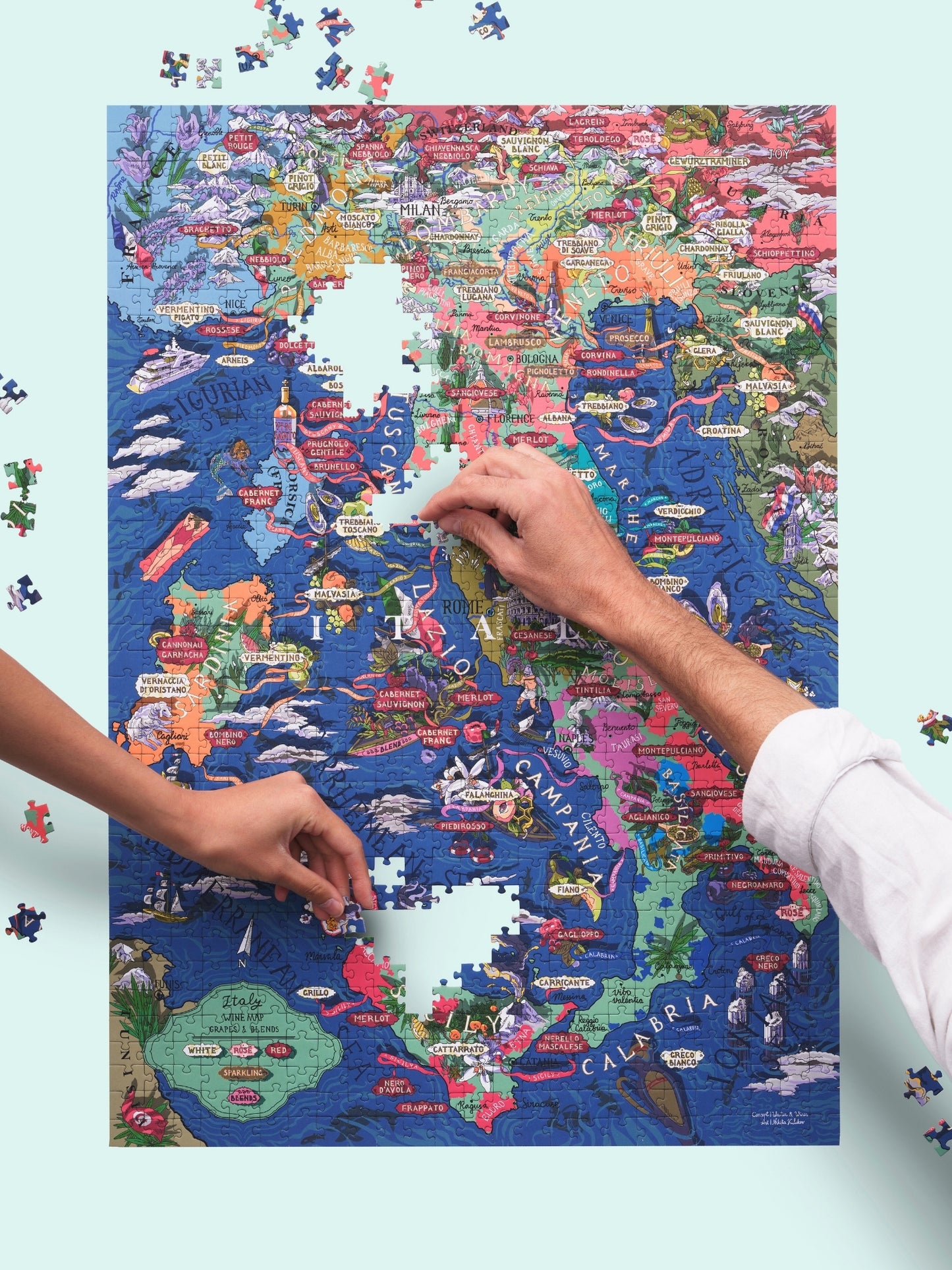 Italy Wine Puzzle - Whisky Grail