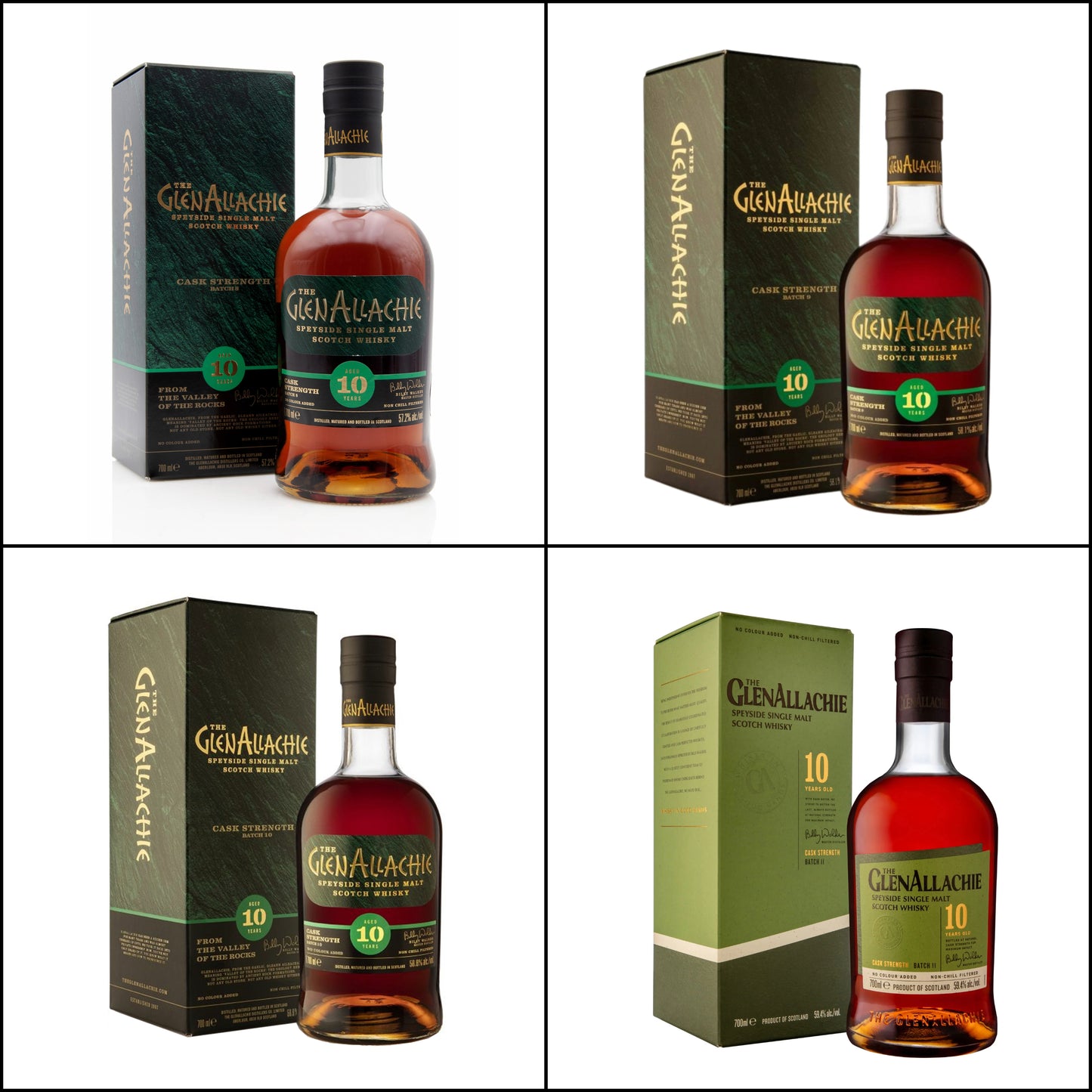 Glenallachie 10 Years Cask Strength Whisky Set - Whisky Grail