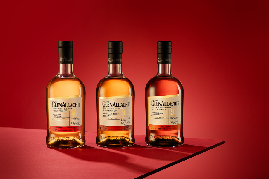 Glenallachie 9 Years Wood Collection Set: Fino, Amontillado und Oloroso