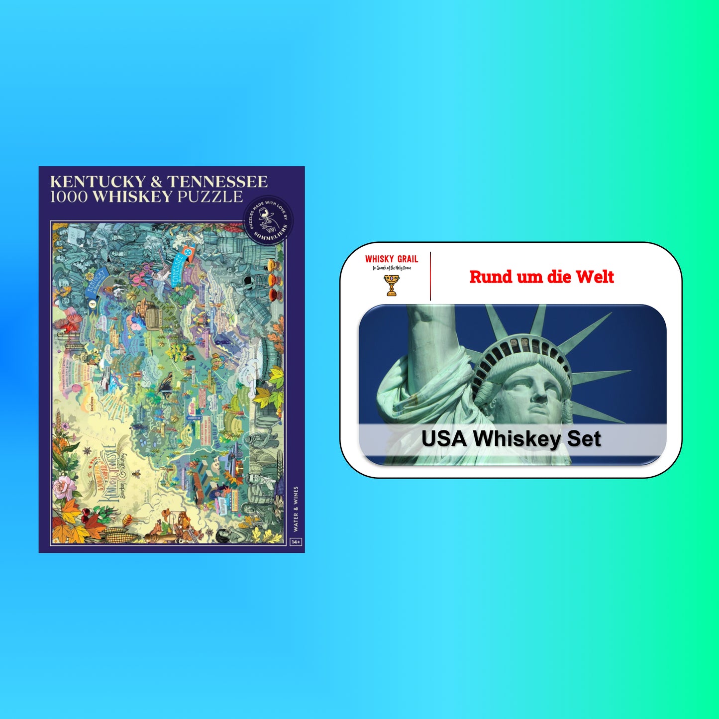 Whisky trifft Puzzle | Schottland, Irland und USA - Whisky Grail