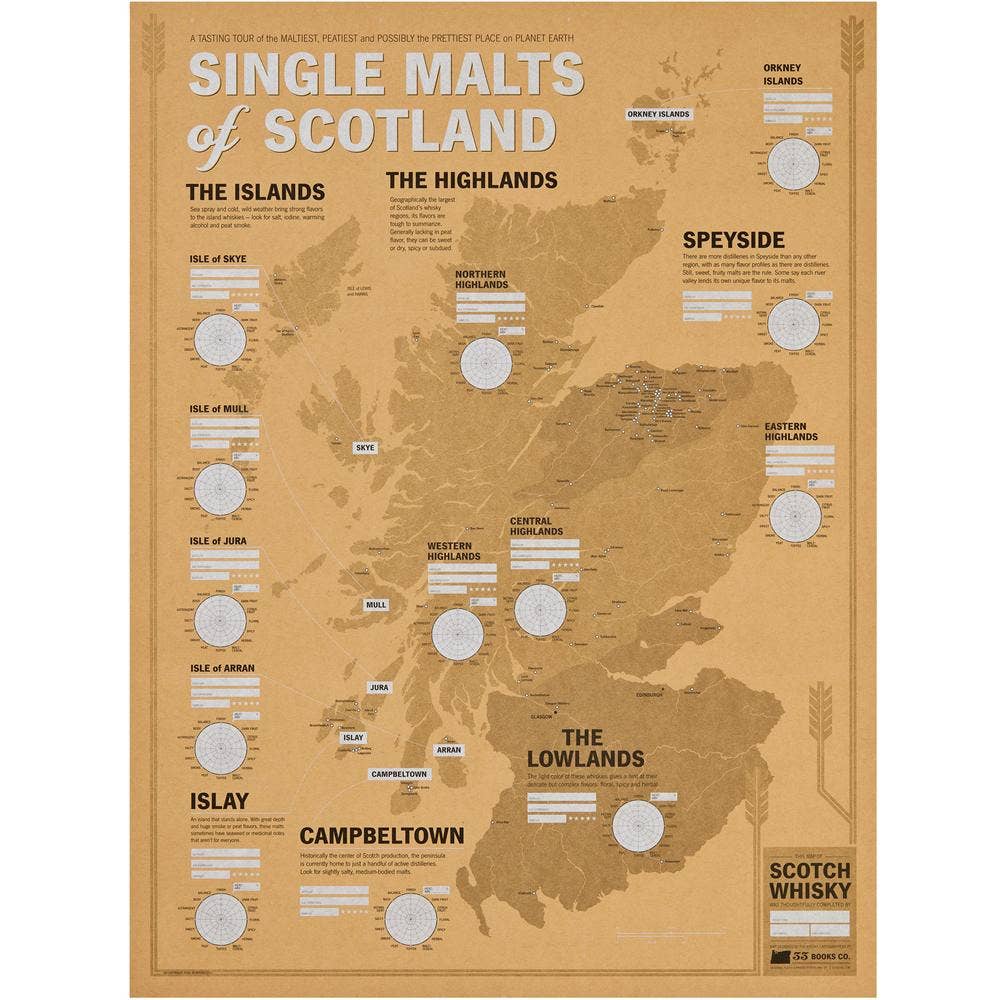 Single Malts Of Scotland Map
