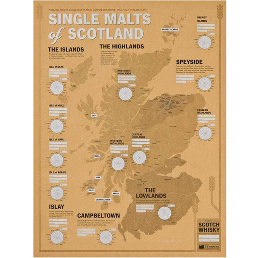Single Malts Of Scotland Map