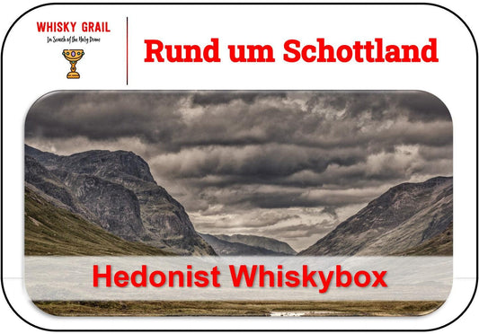 Rund um Schottland - Hedonist Whiskybox - Whisky Grail