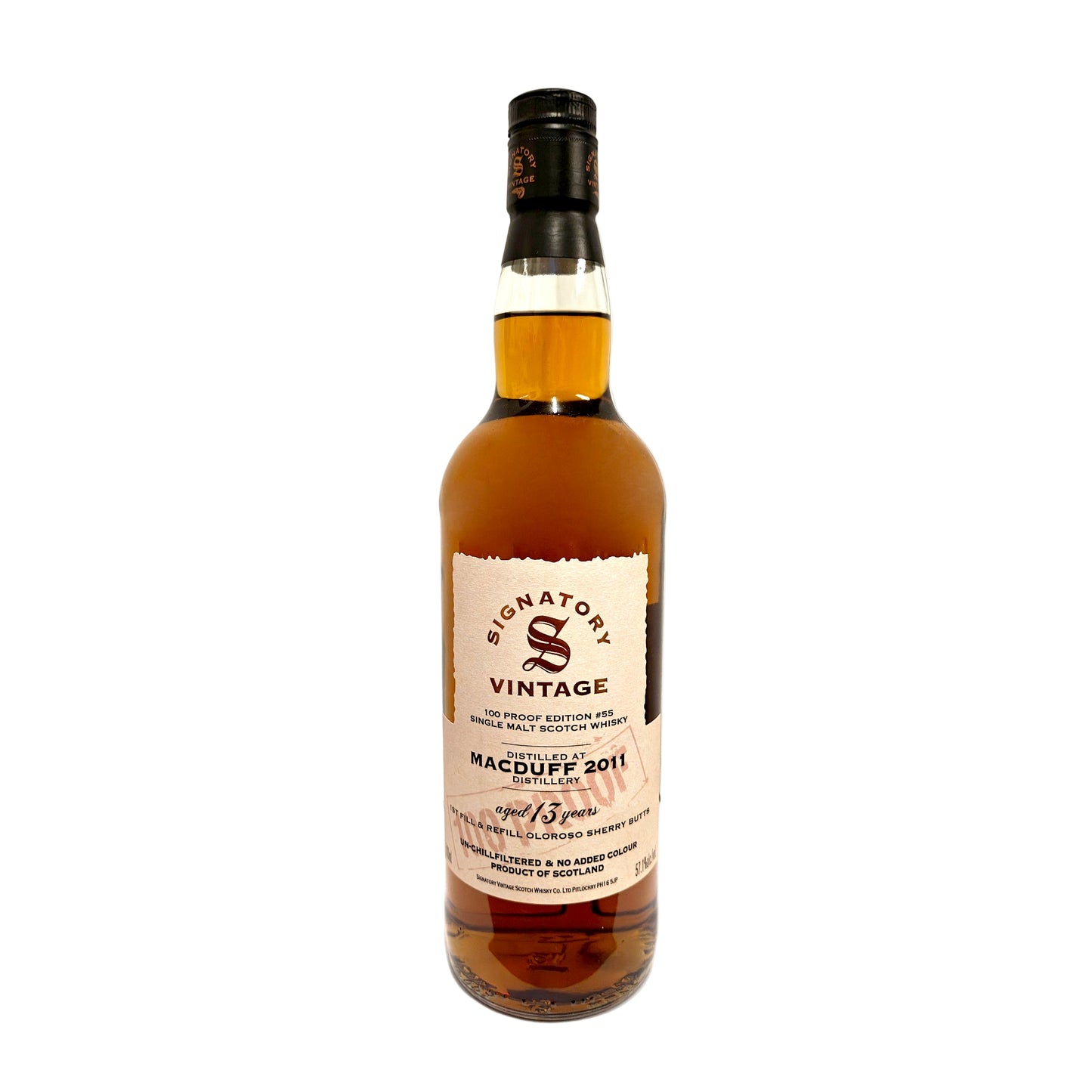 Macduff 13 Years 2011 100 Proof Signatory Vintage