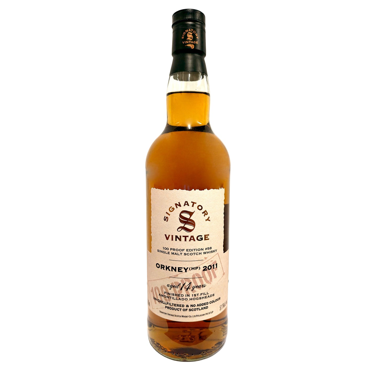 Orkney (Highland Park) 14 Years Amontillado 2011 100 Proof Signatory Vintage