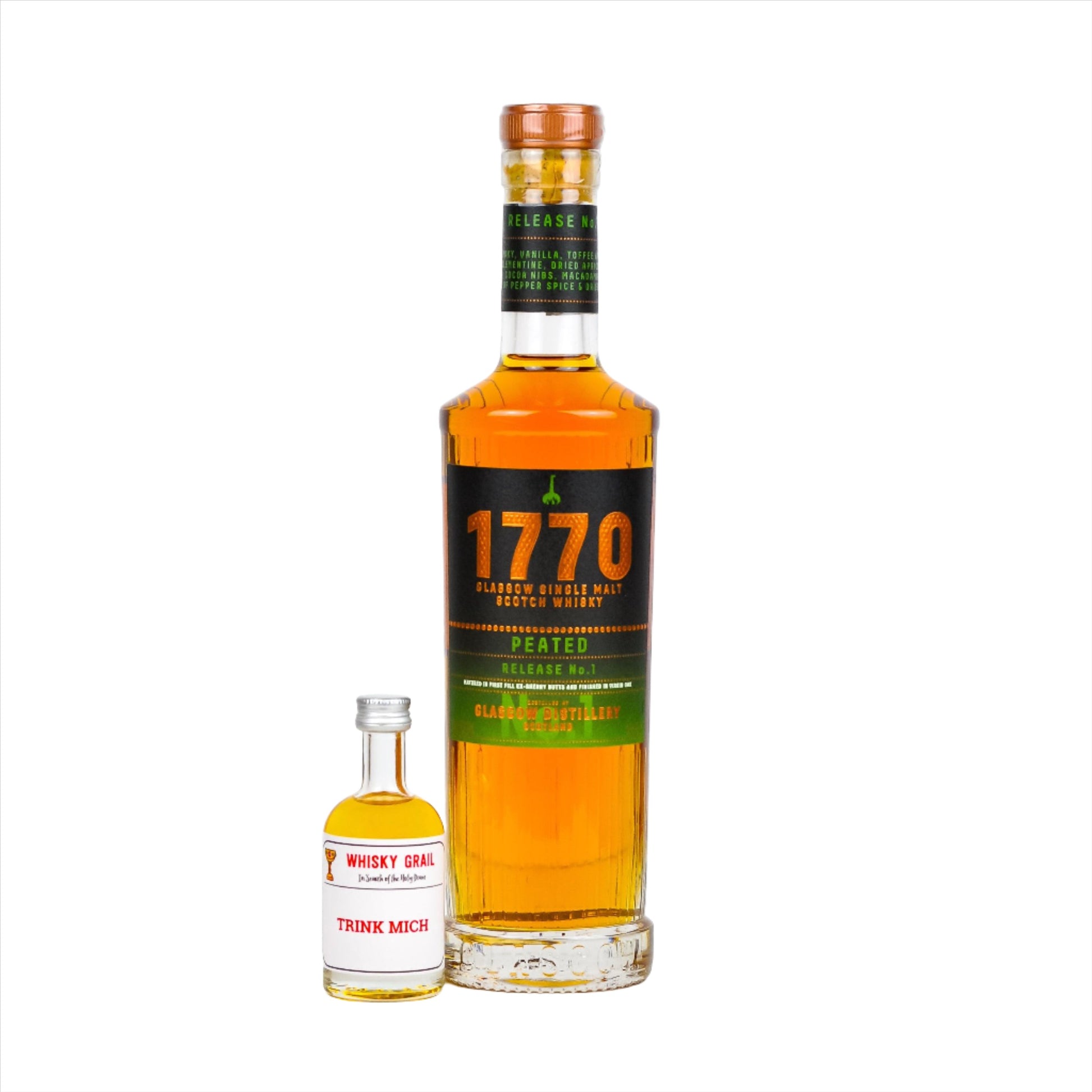 Glasgow Distillery<br>1770 Whisky<br>Peated 5cl - Whisky Grail