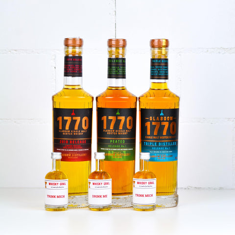 Glasgow Distillery 1770 Whisky Set of 3x5cl - Whisky Grail
