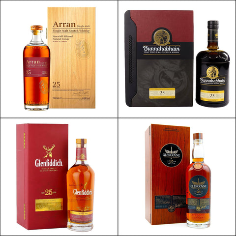 25 Years Old Scotch Whisky Tasting Set <br>4x2cl oder 4x5cl