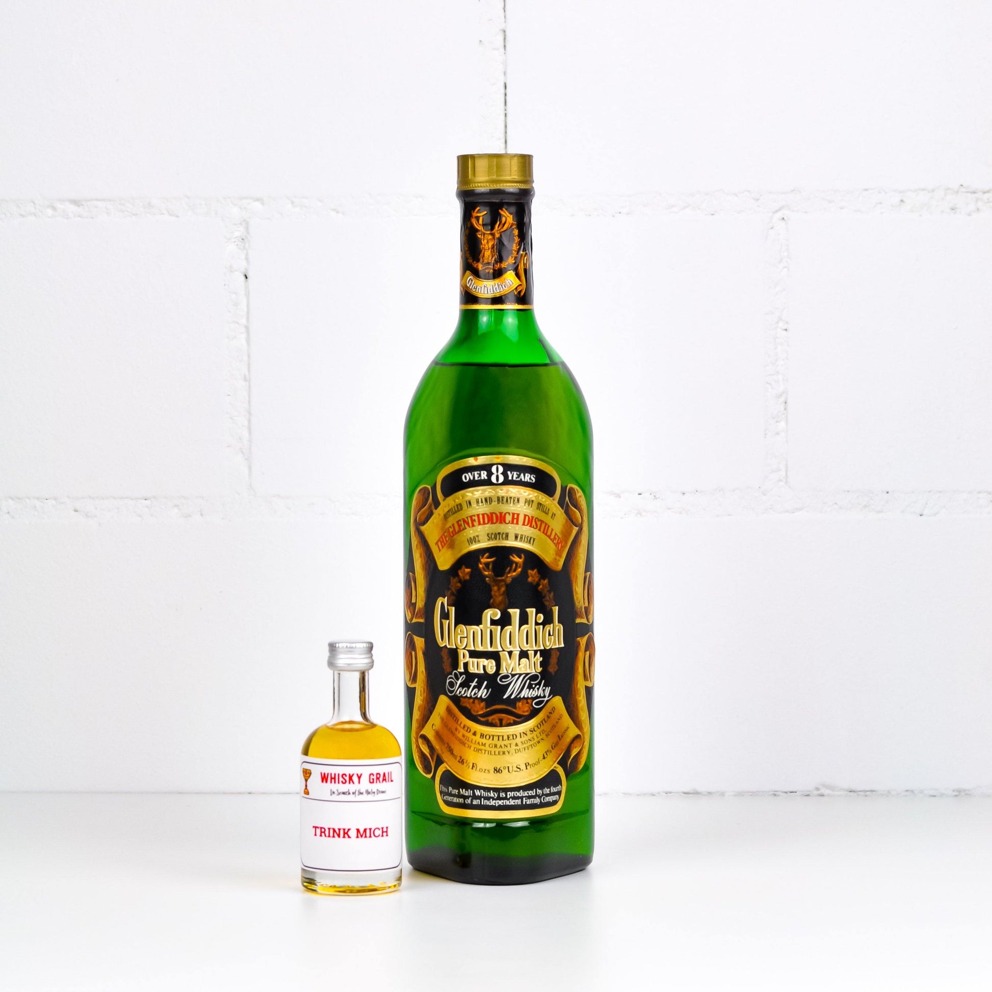 Glenfiddich Pure Malt<br>Over 8 Years 90s<br>5cl - Whisky Grail