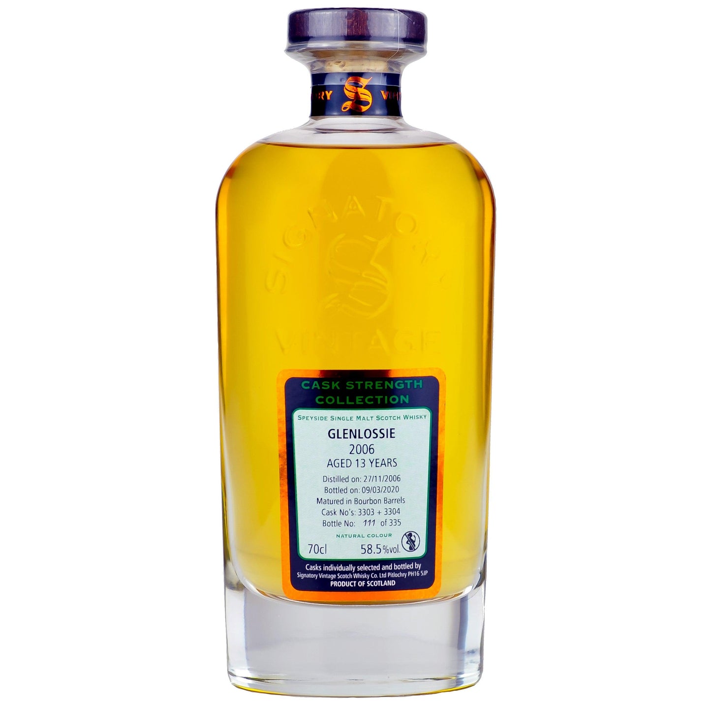 Glenlossie 13 Years Old Signatory CS 2006/2020 <br>5cl - Whisky Grail