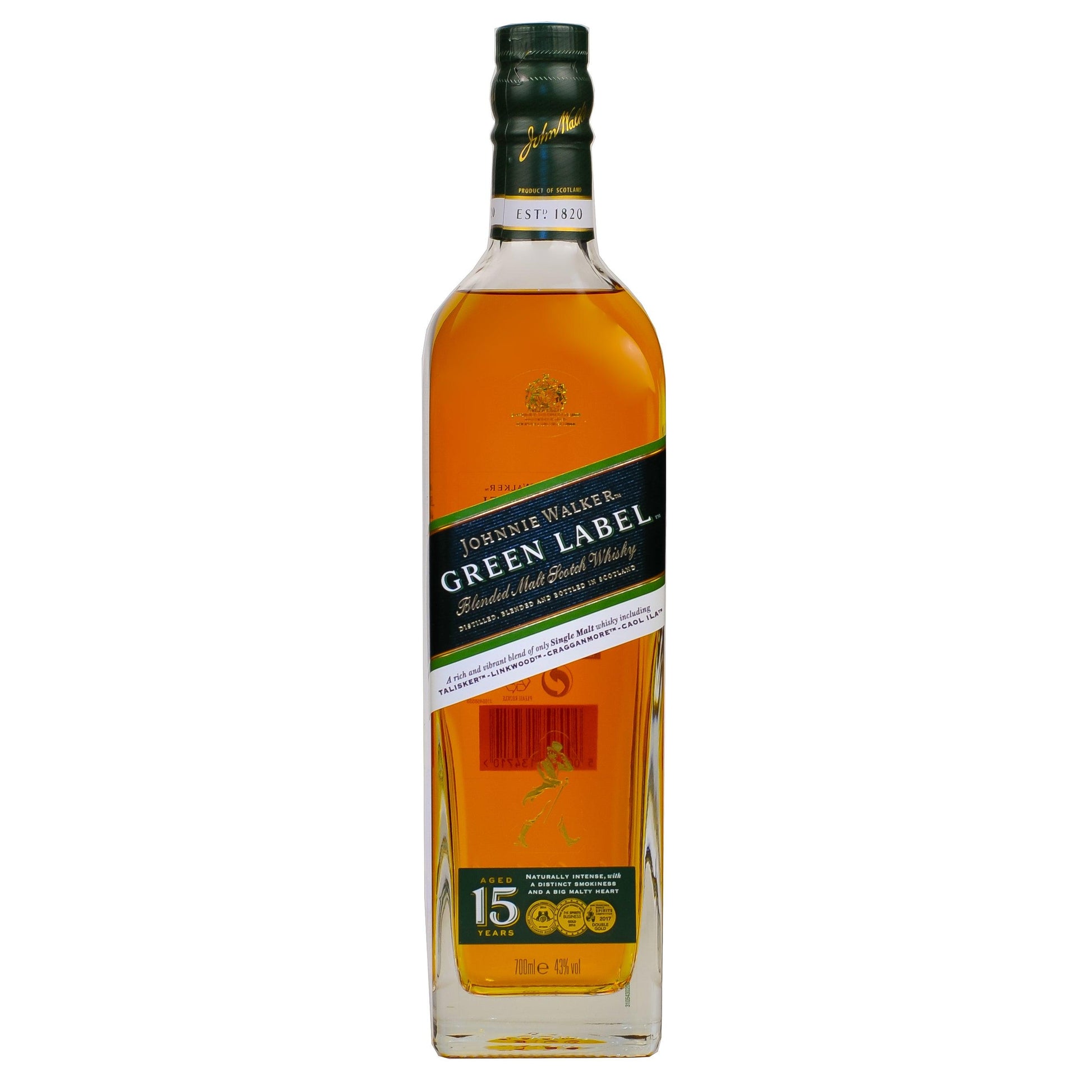 Johnnie Walker <br>Green Label 15 Years Old <br>5 cl - Whisky Grail